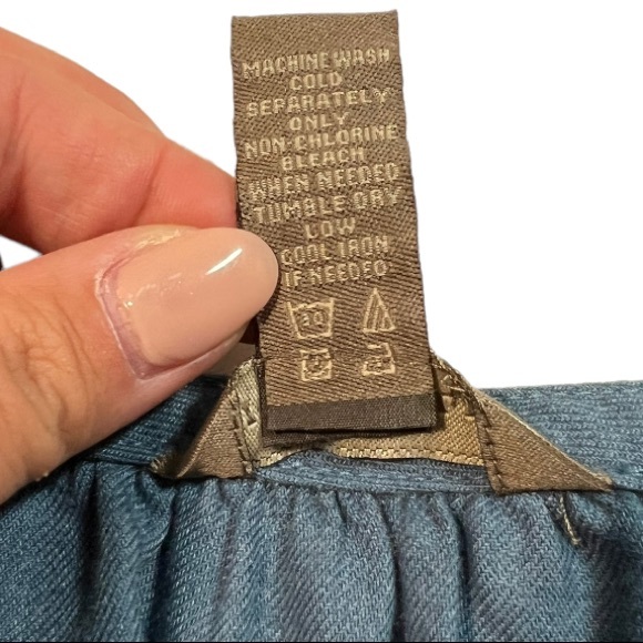 Bit & Bridle Bell Sleeve Chambray Sleeve size M - Picture 10 of 14